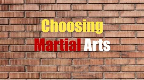 how to choose a martial art that suits your personality and lifestyle