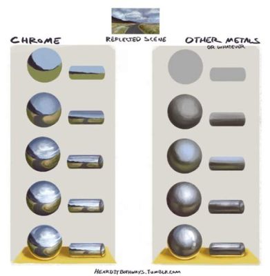 how to color metal digital art: exploring the techniques behind creating striking metallic hues in digital art